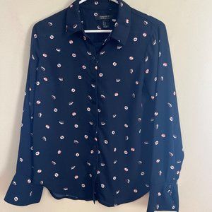 Forever 21, size small, navy blouse